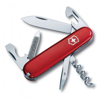 Нож перочинный Victorinox Sportsman, 84 мм, 13 функций, красный Нож перочинный Victorinox Sportsman, 84 мм, 13 функций, красный