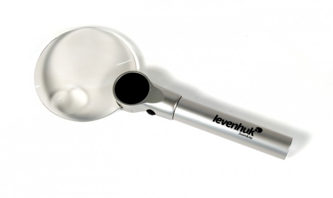 Лупа Levenhuk Zeno 400, 2/4x, 88/21 мм, 2 LED, металл Лупа Levenhuk Zeno 400, 2/4x, 88/21 мм, 2 LED, металл