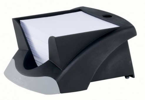 Подставка Durable 7714-01 Vegas для бумажного блока бумажный куб 500 листов 90x90мм черный пластик Подставка Durable 7714-01 Vegas для бумажного блока бумажный куб 500 листов 90x90мм черный пластик