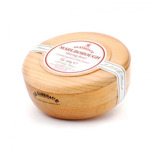 Твердое мыло для бритья в чаше из бука D. R. Harris, Marlborough, 100 гр