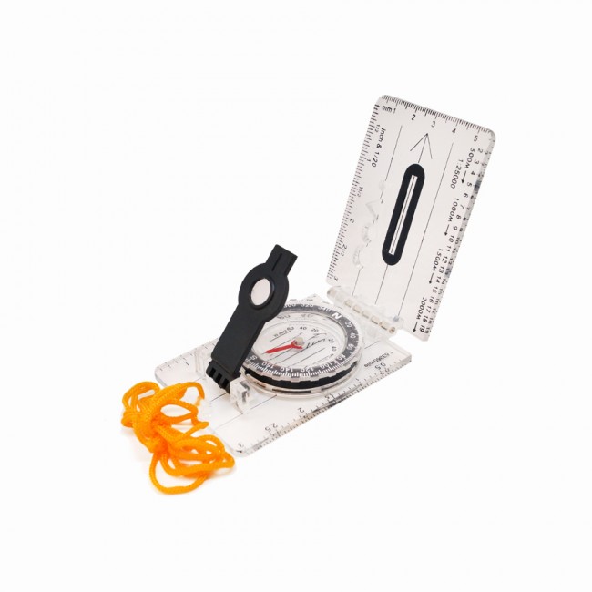 Компас планшетный, жидкостный с визиром и линейкой