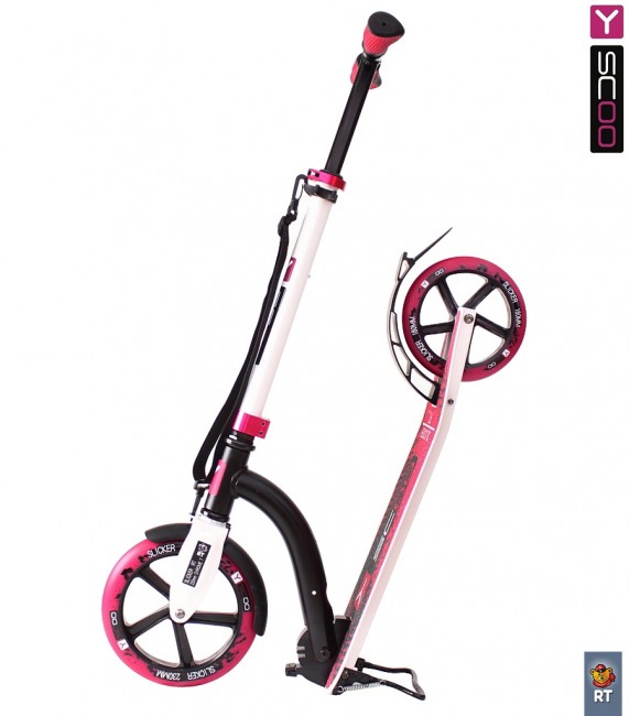 Самокат Y-Scoo RT 230 Slicker Technology fuksia