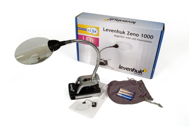 Лупа Levenhuk Zeno 1000, 2,5/5x, 88/21 мм, 2 LED Лупа Levenhuk Zeno 1000, 2,5/5x, 88/21 мм, 2 LED