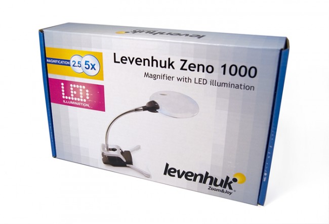 Лупа Levenhuk Zeno 1000, 2,5/5x, 88/21 мм, 2 LED Лупа Levenhuk Zeno 1000, 2,5/5x, 88/21 мм, 2 LED
