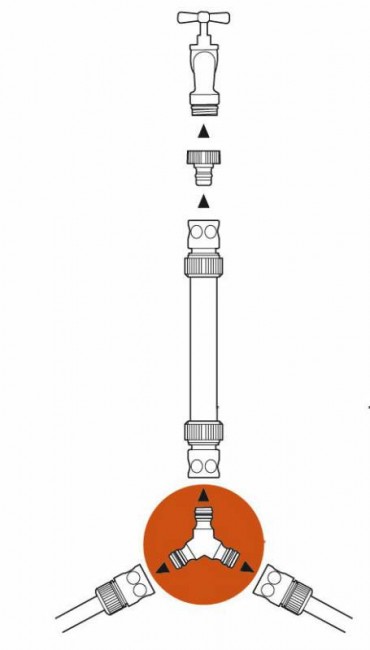 Тройник Gardena 02934-29.000.00 Тройник Gardena 02934-29.000.00
