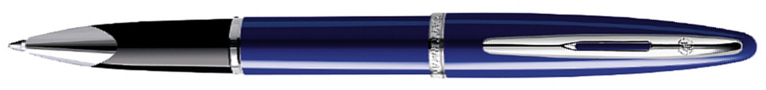 Роллерная ручка Waterman Carene Vivid Blue Lacquer ST, детали дизайна: зеркальный хром Роллерная ручка Waterman Carene Vivid Blue Lacquer ST, детали дизайна: зеркальный хром