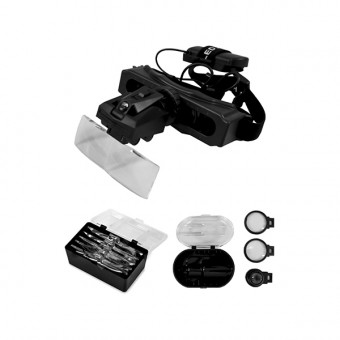 Лупа Kromatech налобная 28x, с подсветкой (1 LED) MG9892E Лупа Kromatech налобная 28x, с подсветкой (1 LED) MG9892E