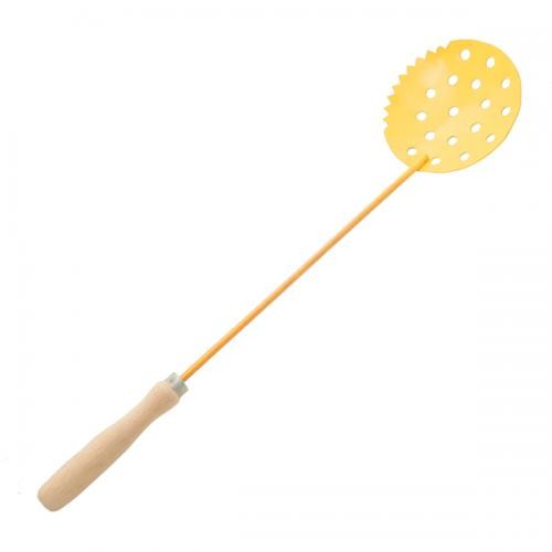 Черпак для льда, порошково-окрашенный, деревянная ручка, цв. в асс.