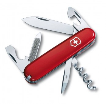 Нож перочинный Victorinox Sportsman, 84 мм, 12 функций, красный Нож перочинный Victorinox Sportsman, 84 мм, 12 функций, красный