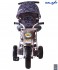 Л001 3-х колесный велосипед Galaxy Лучик с капюшоном круги на сером