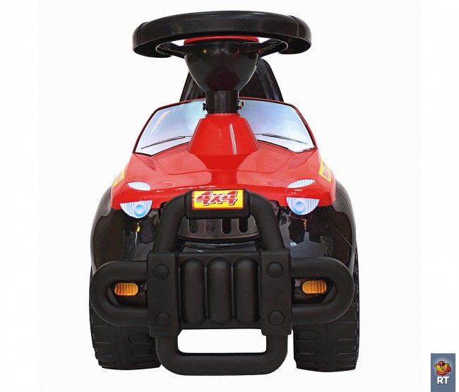 Каталка машинка Джипик с клаксоном черная