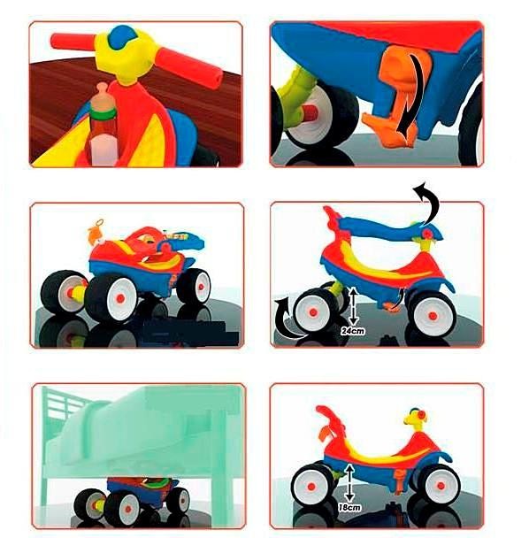 46314 Машинка-каталка Квадрик Coloma Formula 2 красная с ремнями безопасности