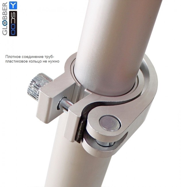 Самокат Y-Scoo RT Globber My Free Technology red с блокировкой колес