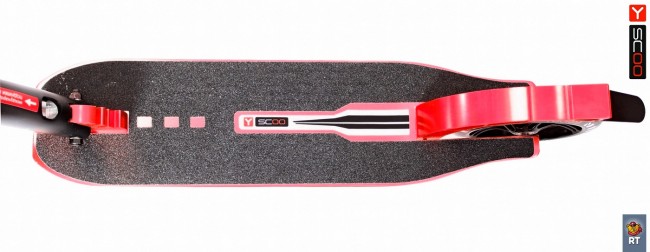 Самокат Y-Scoo RT 230 Slicker Deluxe Technology с амортизатором red
