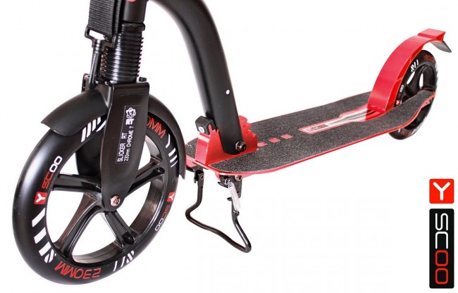 Самокат Y-Scoo RT 230 Slicker Deluxe Technology с амортизатором red