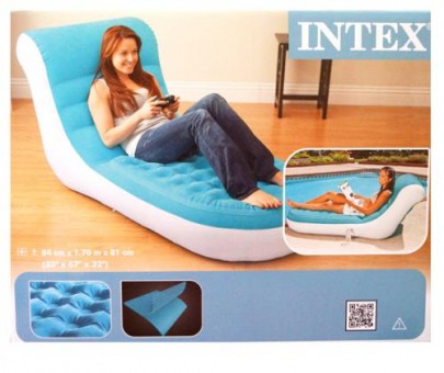 Кресло Intex, Splash Lounge, размер 84х170х81см, м(3) Кресло Intex, Splash Lounge, размер 84х170х81см, м(3)