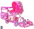 Кукольная коляска RT цвет розовые ромбы