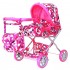 Кукольная коляска RT цвет розовые ромбы