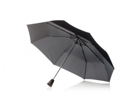 Складной зонт-автомат XD Design Brolly, черный с черной ручкой Складной зонт-автомат XD Design Brolly, черный с черной ручкой