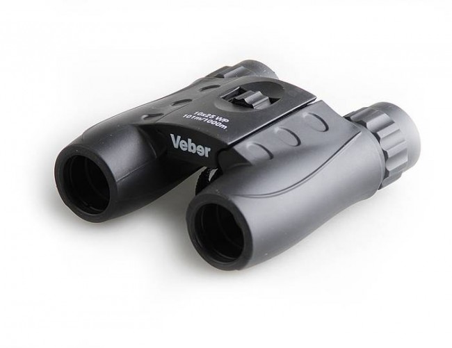 Бинокль Veber 10x25 WP, черный Бинокль Veber 10x25 WP, черный