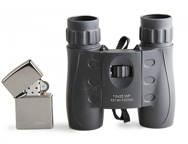 Бинокль Veber 10x25 WP, черный Бинокль Veber 10x25 WP, черный