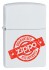 Зажигалка Zippo Zippo Guaranteed с покрытием White Matte, латунь/сталь, белая, матовая, 36x12x56 мм