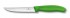 Нож для стейка и пиццы Victorinox SwissClassic "Gourmet", 12 см, с серейторной заточкой, зелёный