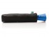 Складной зонт-автомат XD Design Brolly, черный с синей ручкой