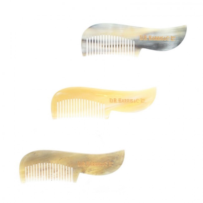 Расческа для усов D. R. Harris, натуральный рог