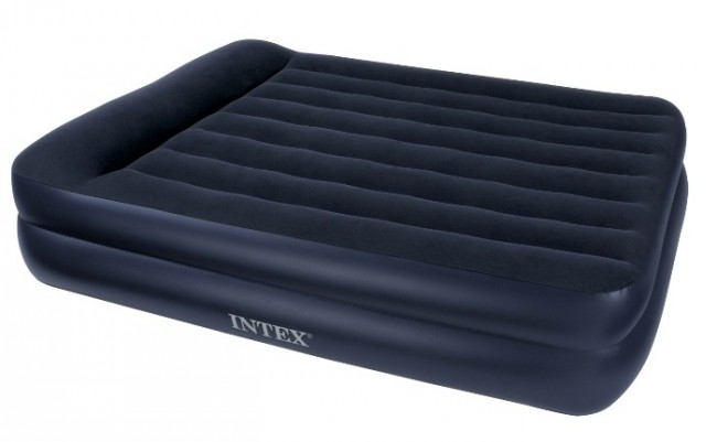 Кровать Intex Queen Size 2-х спальн 203х152х42см, синий, сумка для перен (66720)