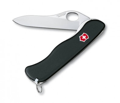 Нож перочинный Victorinox Sentinel Clip, 111 мм, 5 функций, с фиксатором лезвия, чёрный Нож перочинный Victorinox Sentinel Clip, 111 мм, 5 функций, с фиксатором лезвия, чёрный