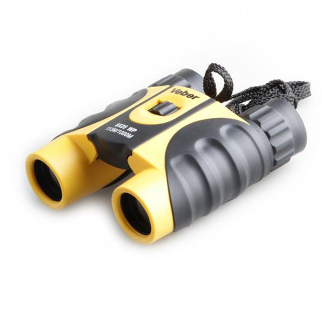 Бинокль Veber 8x25 WP, желто-черный Бинокль Veber 8x25 WP, желто-черный