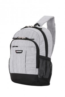 Рюкзак Wenger с одним плечевым ремнем 13', ткань Grey Heather, 24x14x34,3 см, 12 л Рюкзак Wenger с одним плечевым ремнем 13', ткань Grey Heather, 24x14x34,3 см, 12 л