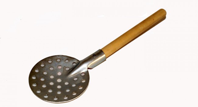 Черпак NEW №4 металлический - рукоятка из дерева