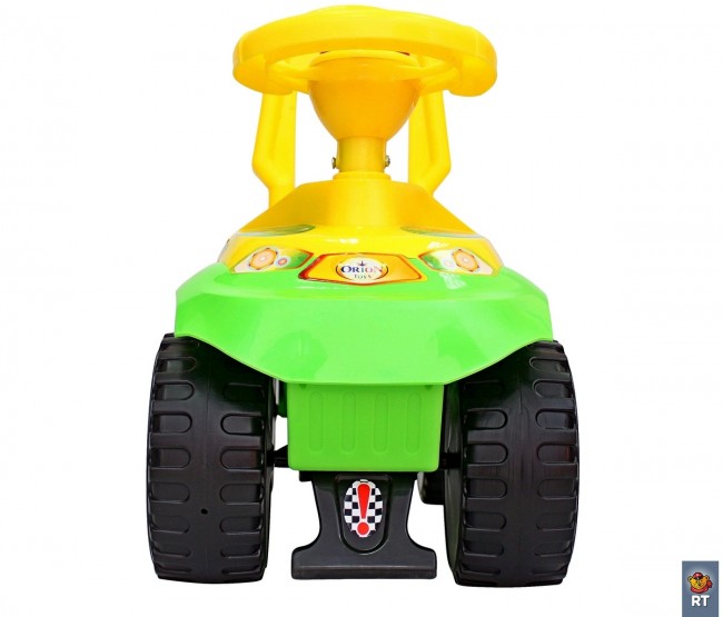 Каталка машинка Ориоша с клаксоном зелёный