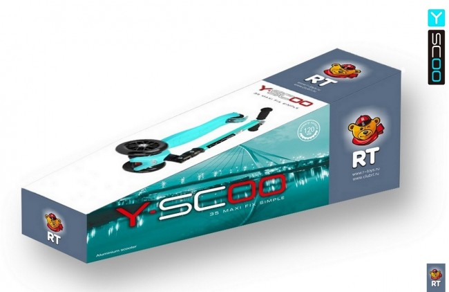 Самокат Y-Scoo 35 Maxi FIX Simple yellow