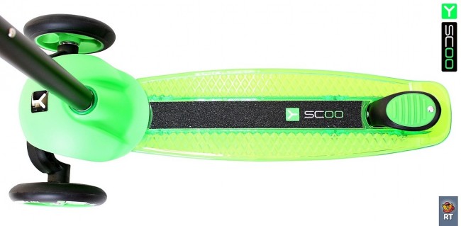 Самокат 3-х кол. Y-Scoo RT Trio Diamond 120 green