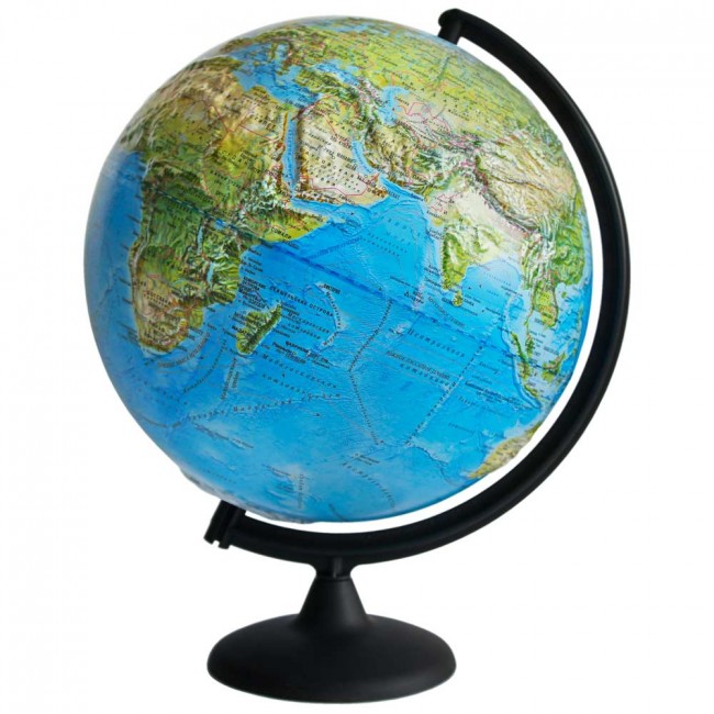 Глобус Земли ландшафтный рельефный, диаметр 320 мм Глобус Земли ландшафтный рельефный, диаметр 320 мм