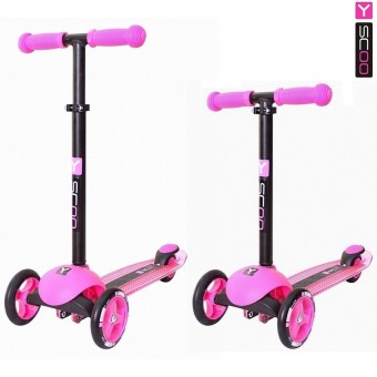 Самокат 3-х кол. Y-Scoo RT Trio Diamond 120 pink Самокат 3-х кол. Y-Scoo RT Trio Diamond 120 pink