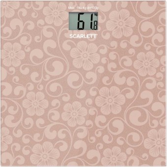 Весы напольные электронные Scarlett SC-BS33E034 макс. 180кг розовый Весы напольные электронные Scarlett SC-BS33E034 макс. 180кг розовый