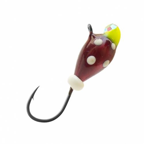 Мормышка вольфрамовая Lumicom, Капля с ушком - d5,0мм, Rutd (обмазка с камнем) (10 шт./уп.)