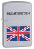 Зажигалка Zippo Union Jack, с покрытием Satin Chrome™, латунь/сталь, серебристая, 36x12x56 мм