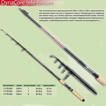 Удилище Robinson Dina Core Tele Bream 3.3 м. - 20-50 г, Польша 11Y-TB-033 Удилище Robinson Dina Core Tele Bream 3.3 м. - 20-50 г, Польша 11Y-TB-033
