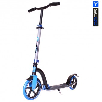 Самокат Y-Scoo RT 230 Slicker Family design Skull blue