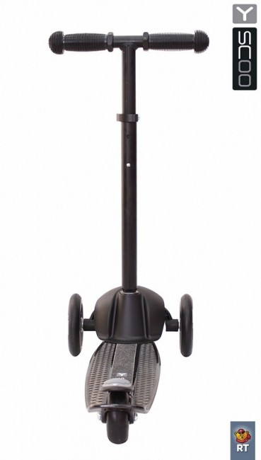 Самокат 3-х кол. Y-Scoo RT Trio Diamond 120 black