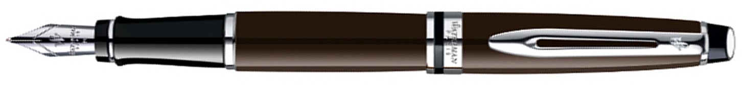 Перьевая ручка Waterman Expert Deep Brown CT. Перо - нерж. сталь, дет. дизайна: палладиевое покрытие Перьевая ручка Waterman Expert Deep Brown CT. Перо - нерж. сталь, дет. дизайна: палладиевое покрытие