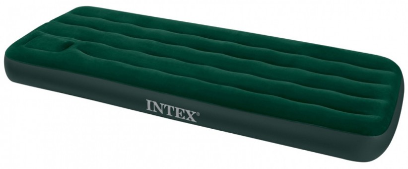 Матрас Intex Jr. Twin Classic Downy Airbed Kit зеленый, флок встроен. насос, 191*76*22см, Матрас Intex Jr. Twin Classic Downy Airbed Kit зеленый, флок встроен. насос, 191*76*22см,