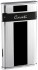 Зажигалка "Caseti" газовая турбо, сплав цинка с никеле-хром. покр. + черн. лак, 3,8 х 0,8 х 6,8 см
