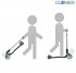 448-106 Самокат Globber Elite F My Free Fold up со светящейся платформой Green