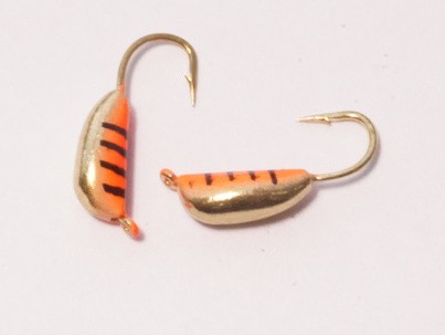 Мормышка вольфрамовая, Kutbert Супер банан с ушком  d 2.5., цв. Y-N19 (2 шт./уп.)